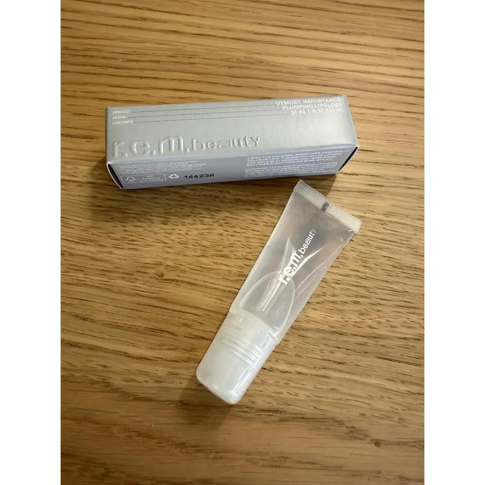 NIB REM Beauty Utmost Importance Clear Plumping Lip Gloss
